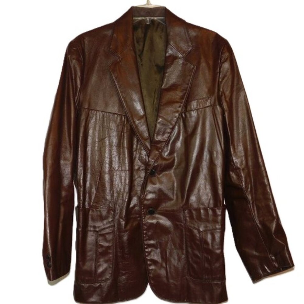 Clipper Mist Leather Vintage Jacket 40 Regular